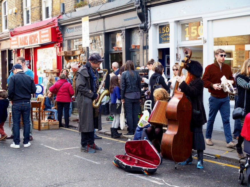 Columbia Road Flower Market in London