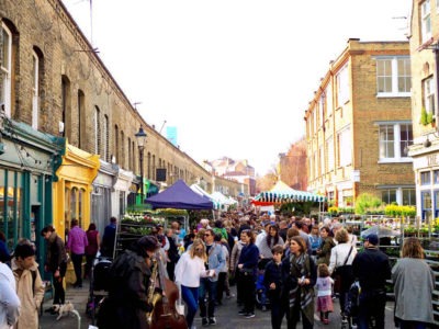 Columbia Road Flower Market in London