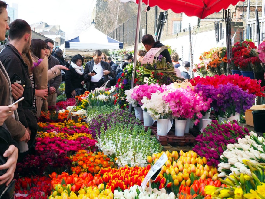 Columbia Road Flower Market in London