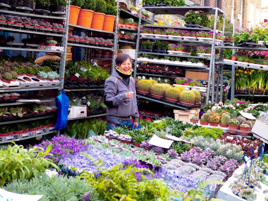 Columbia Road Flower Market in London