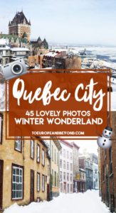 quebec city in winter