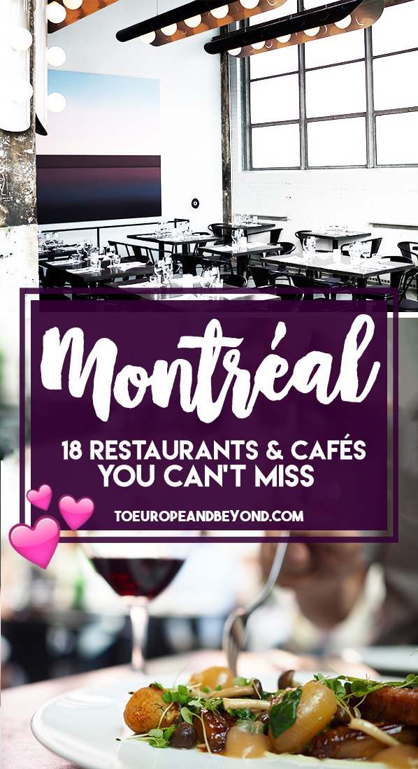 The 18+ best restaurants in Montreal