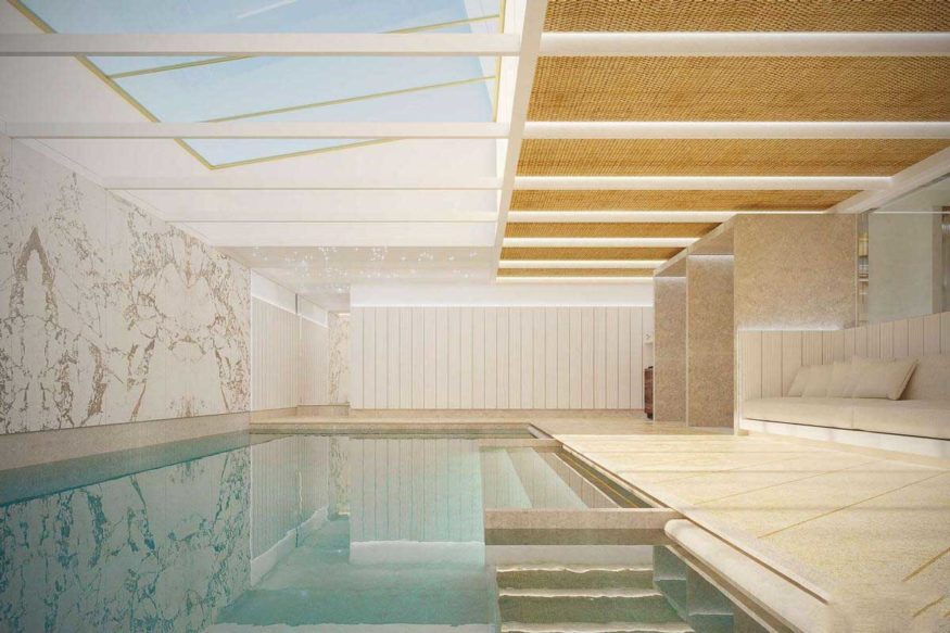 Romantic things to do in Montreal - design pool at Four Seasons Montreal