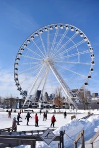 Montreal in winter - ice skating in Old Montreal