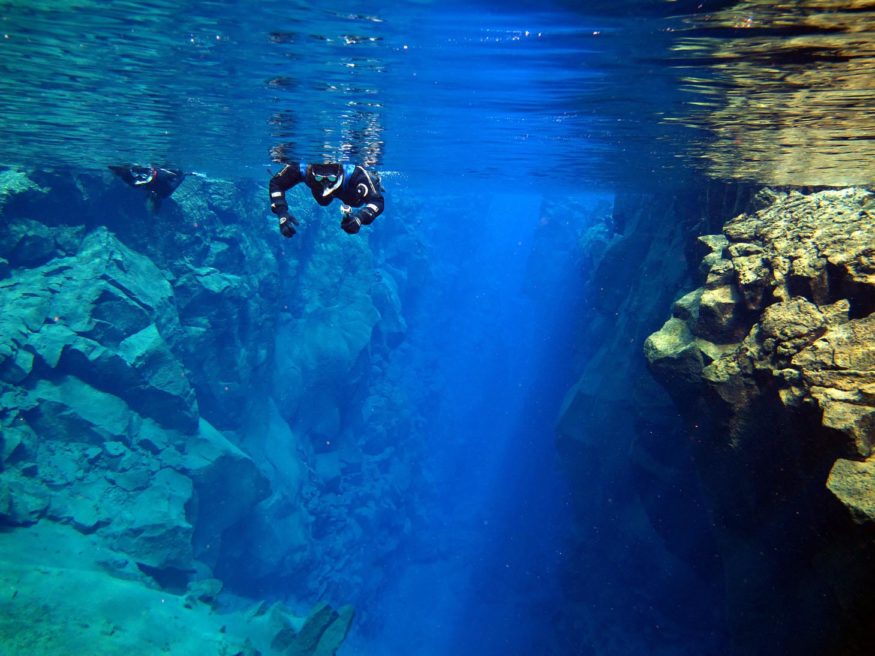 Snorkelling in Silfra