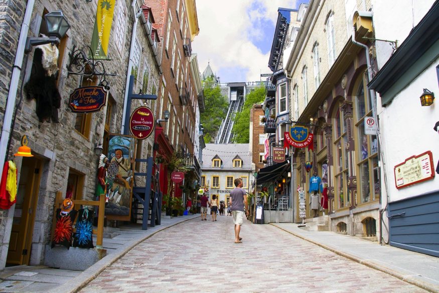 funicular in Old Quebec City