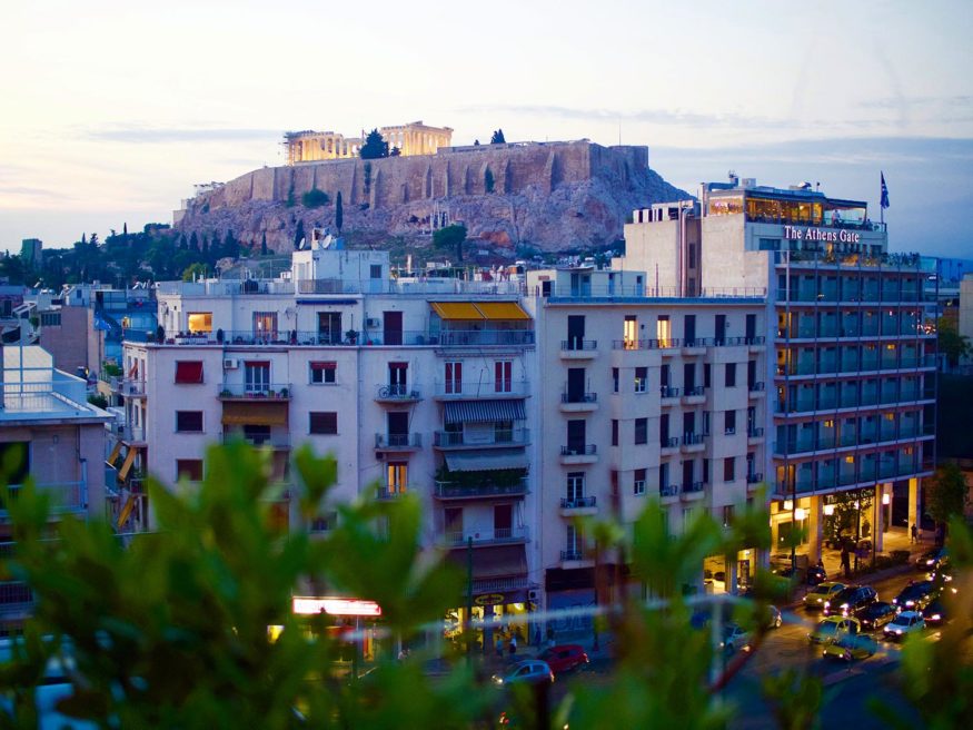 Things to do in Greece - rooftop terrace in Athens