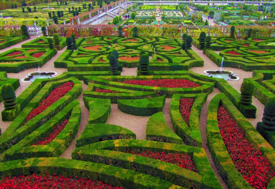 Villandry Gardens Loire valley castles