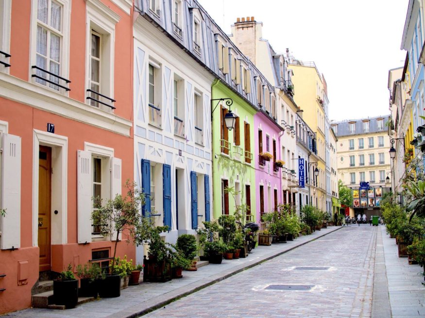 beautiful street in paris