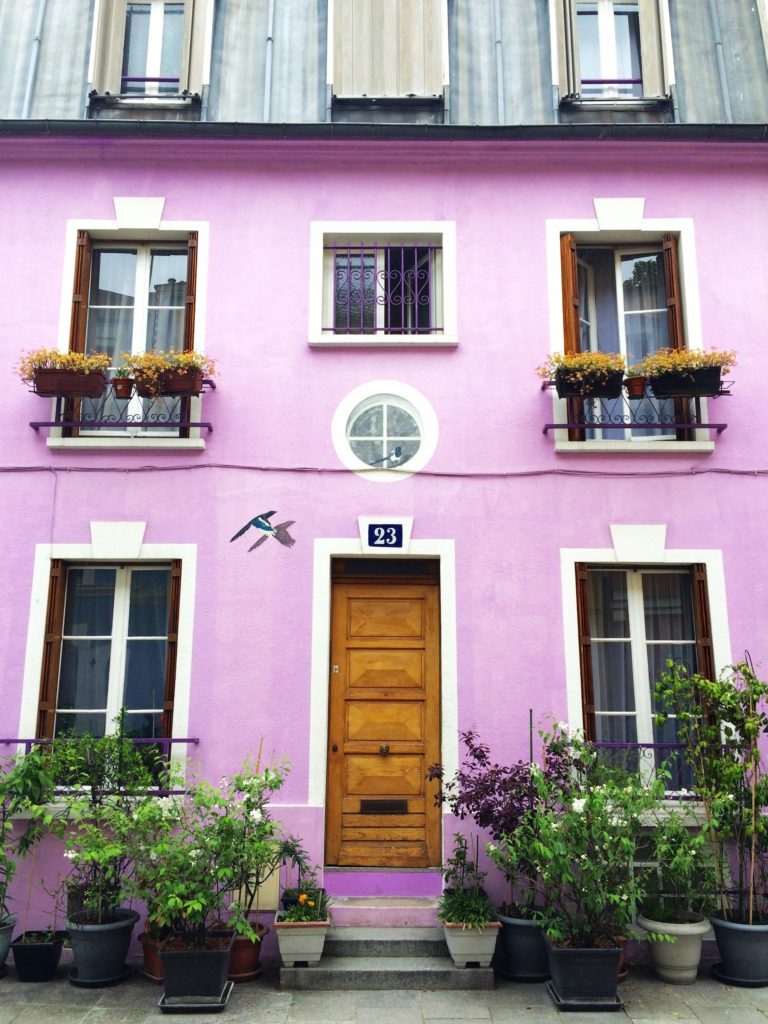 beautiful street in paris