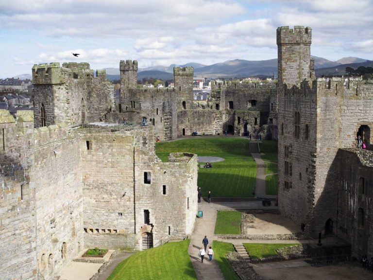 Visiting stunning Caernarfon Castle and village in Wales