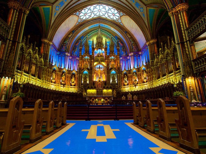 Bazilica Notre-Dame din Montreal - lucruri de făcut în Montreal